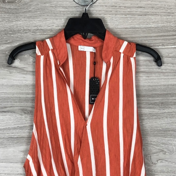 Michelle by Comune Stripe Surplice Tank - Picture 4 of 8